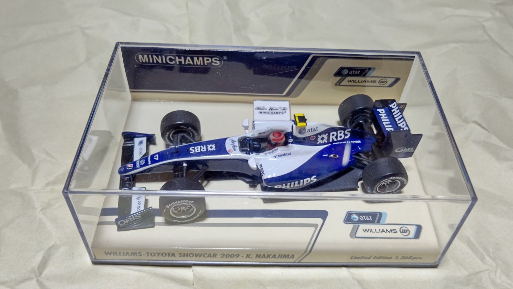 ミニチャンプス ウィリアムズ・トヨタ 中嶋一貴 ショーカー 2009
