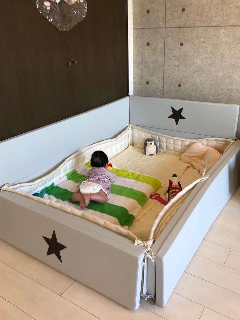 GGUMBI ベビーサークル＋カバー 2点セット おしゃれ ベビー