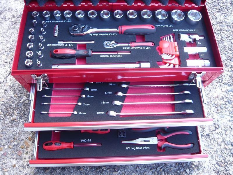工具セット 84pcs 工具箱 ツールセット DIY工具 日曜大工 整備工具