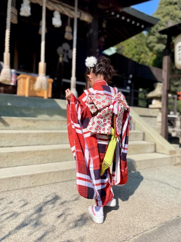 NISHIORI LILI レンタル商品 7歳の七五三 女の子 四つ身 着物 帯