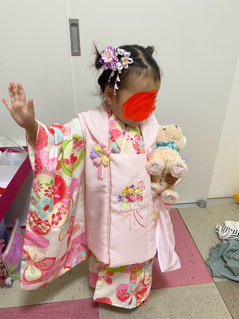 七五三 着物 3歳 女の子 ブランド被布セット Shikibu Roman 式部