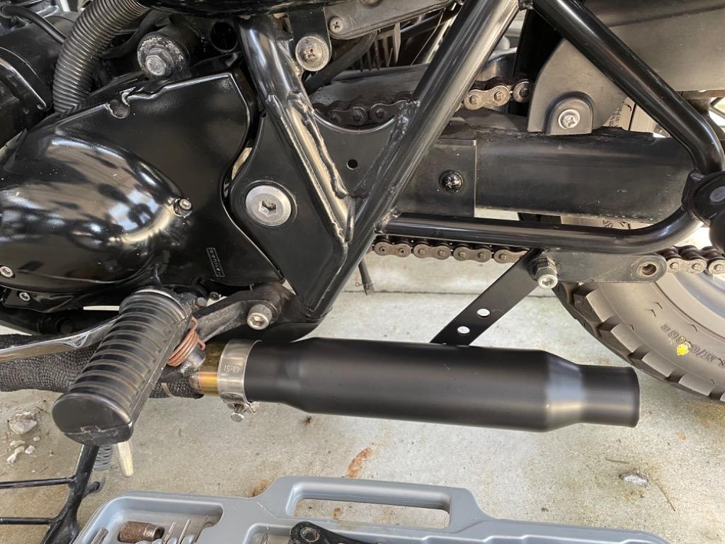 音量 調整 オートバイ  触媒型 汎用 シル  サイレンサー シルバー 105  輝い ルボナリエ インナー  マフラー バイク 排気   x 50.8mm バッフル