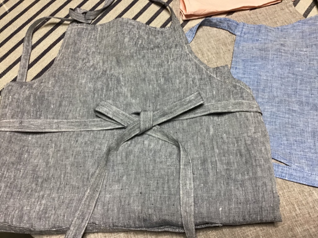 ハンドメイド 国産リネン100%ワイドパンツ 服作り40年の田舎町仕立屋