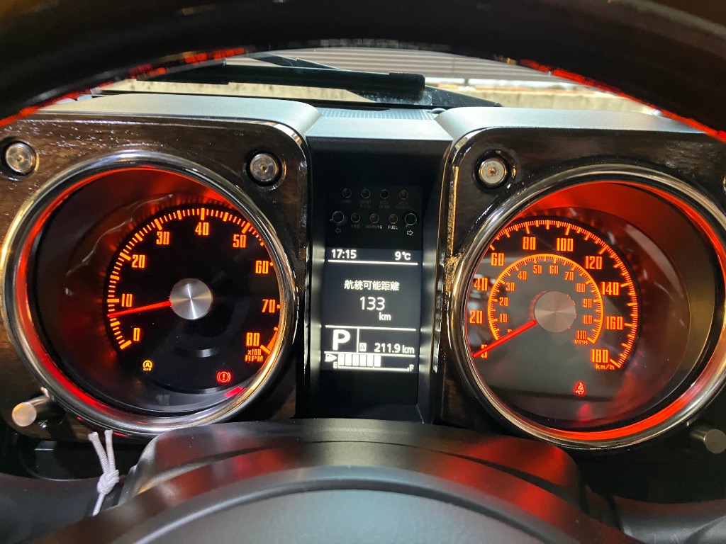 新型ジムニー ウォールナット 無垢材 シエラ JB64 JB74 木製 メーター