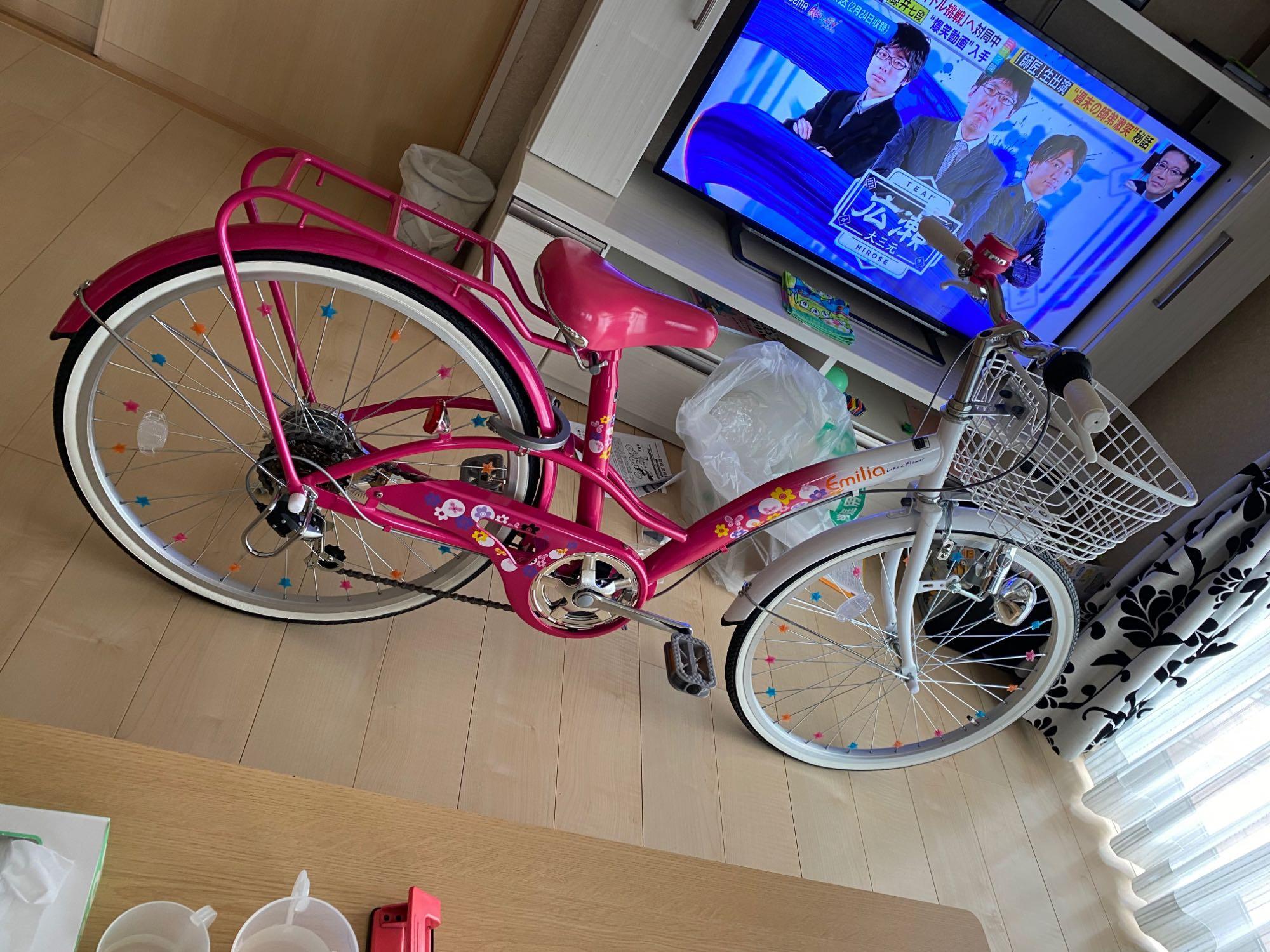 子供用自転車 24インチ シマノ製6段変速 女の子 女子 小学生 子ども 
