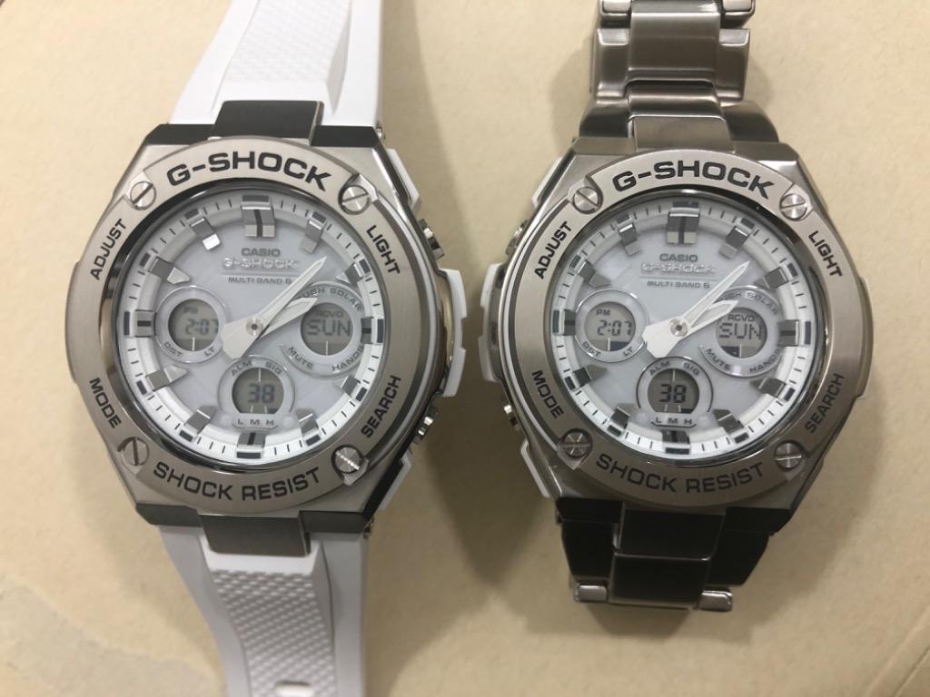 カシオ G-STEEL GST-W300,GST-W310,GST-W110,GST-W130,GST-W110D用互換メタルバンド（ベルト）