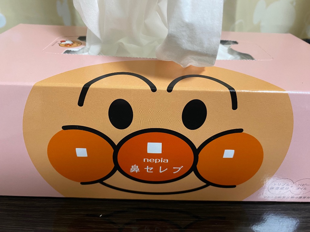 ネピア 鼻セレブ ティシュ アンパンマン① ネピア アンパンマン鼻セレブ ティシュ 180組 3コパック | nepia