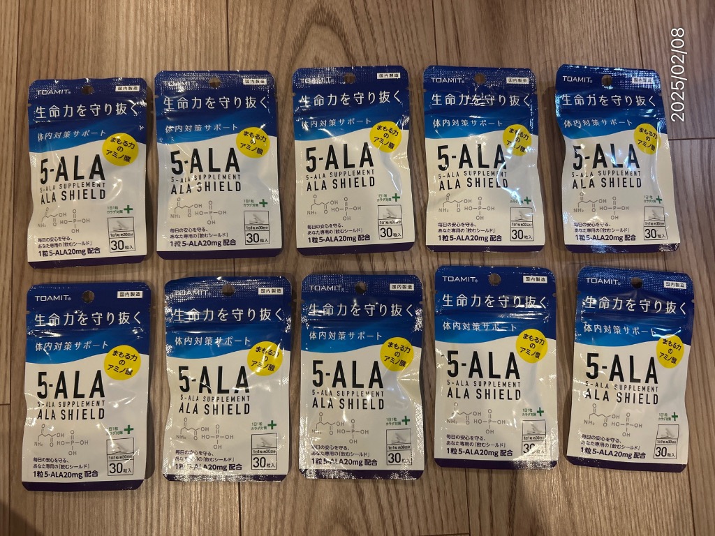 東亜産業 5％OFF アラシールド 5-ALAサプリメント 10袋 30粒入