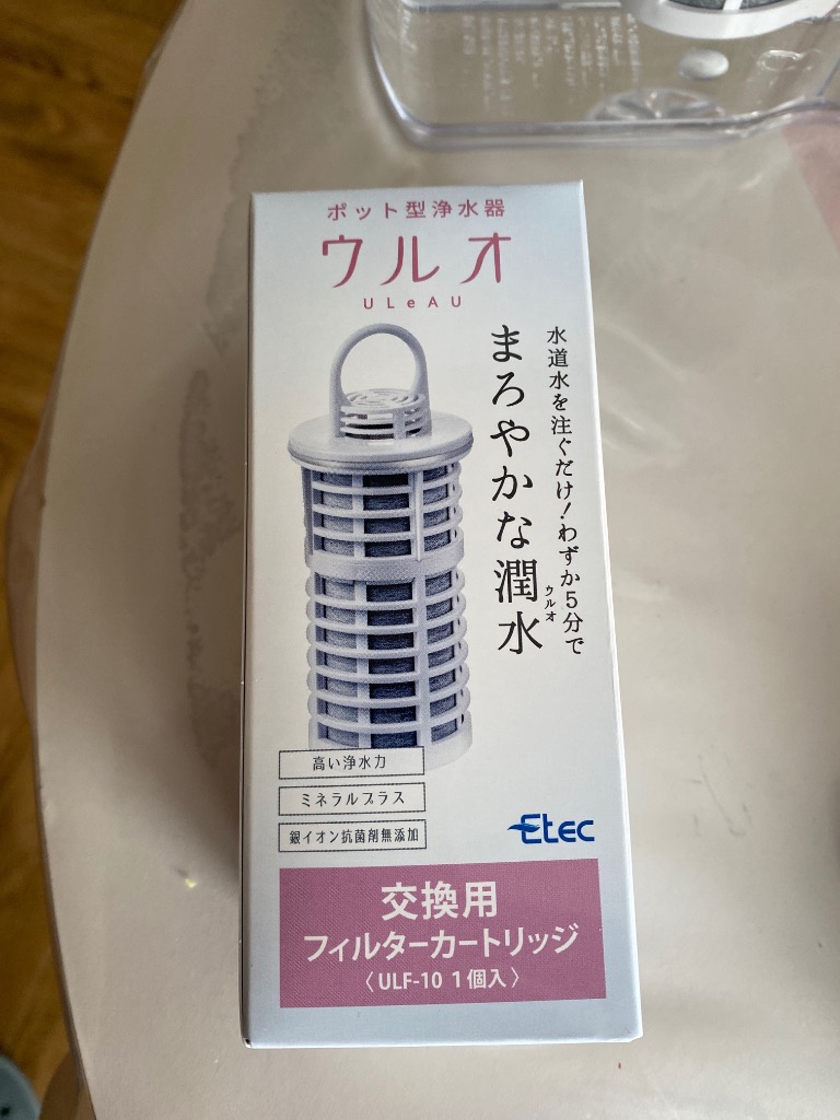ULeAU 浄水ポット ウルオ カートリッジ イーテック Etec ULF-10