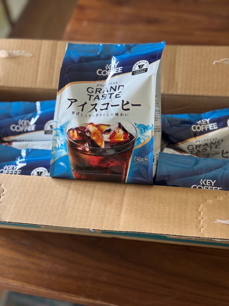 アイスコーヒー（粉）２4０ｇ×３６袋　（キーコーヒー） たのめーる】キーコーヒー グランドテイスト アイスコーヒー