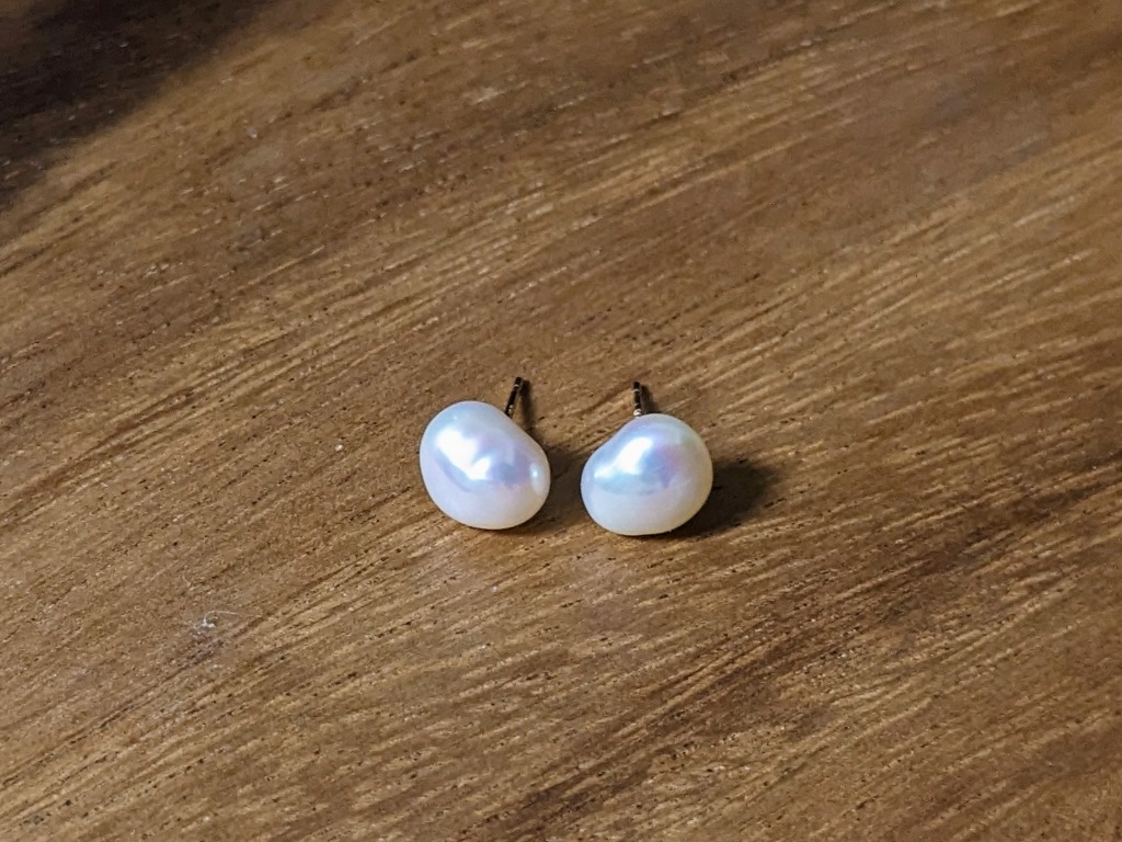 本真珠　パールピアス　南洋真珠　セミバロック　10mm〜 K18YG kjewel_pi-ssgs