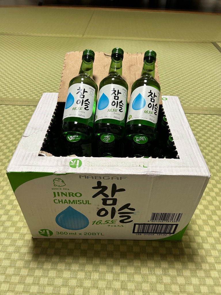 リニューアル チャミスル FRESH 16度 360ml X20本 韓国焼酎の定番