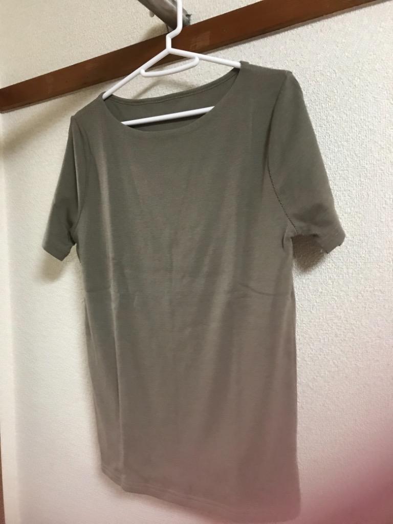 Tシャツ レディース トップス カットソー 夏 半袖 リブ デイリー Vネック Bネック 透けにくい 前身二重 C3654 :C3654:神戸レタスKOBELETTUCE  - 通販 - Yahoo!ショッピング