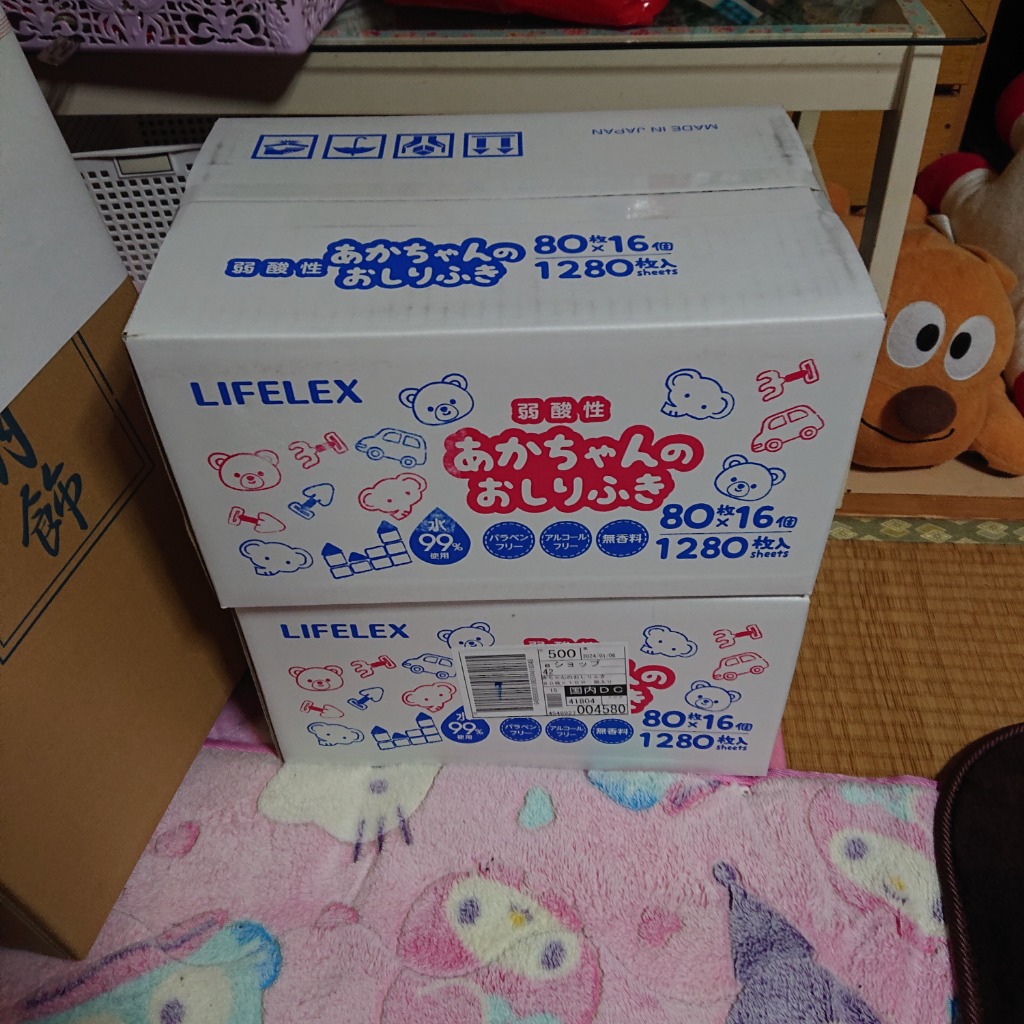 ◇コーナン オリジナル LIFELEX 赤ちゃんのおしりふき 80枚