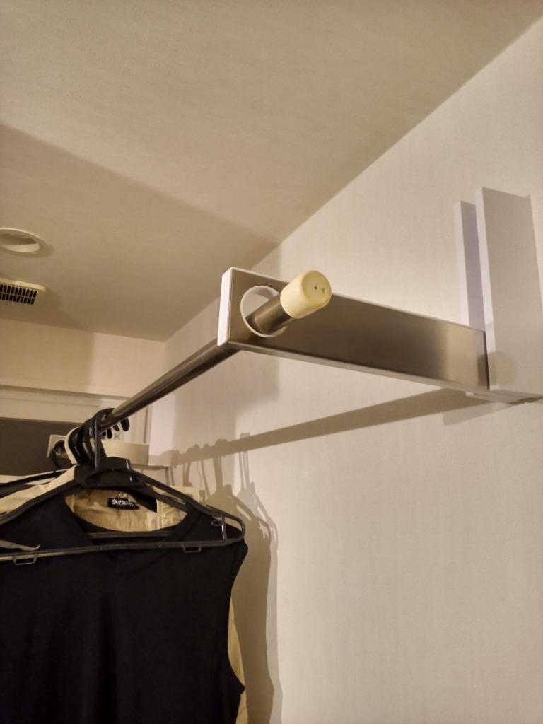 川喜金物 石膏ボード壁用室内物干し SOWA ルームハンガーブラケットSN(1本タイプ) RHB-SN 川喜金物 石膏ボード壁用室内物干し SOWA ルームハンガー