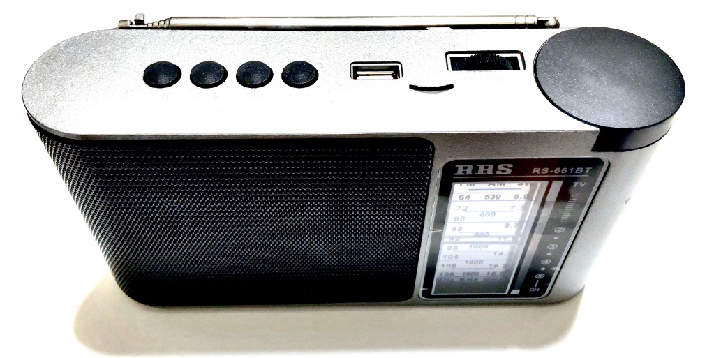 ラジオ 防災ラジオ ポータブルラジオ USB充電・乾電池両対応 1個 USB