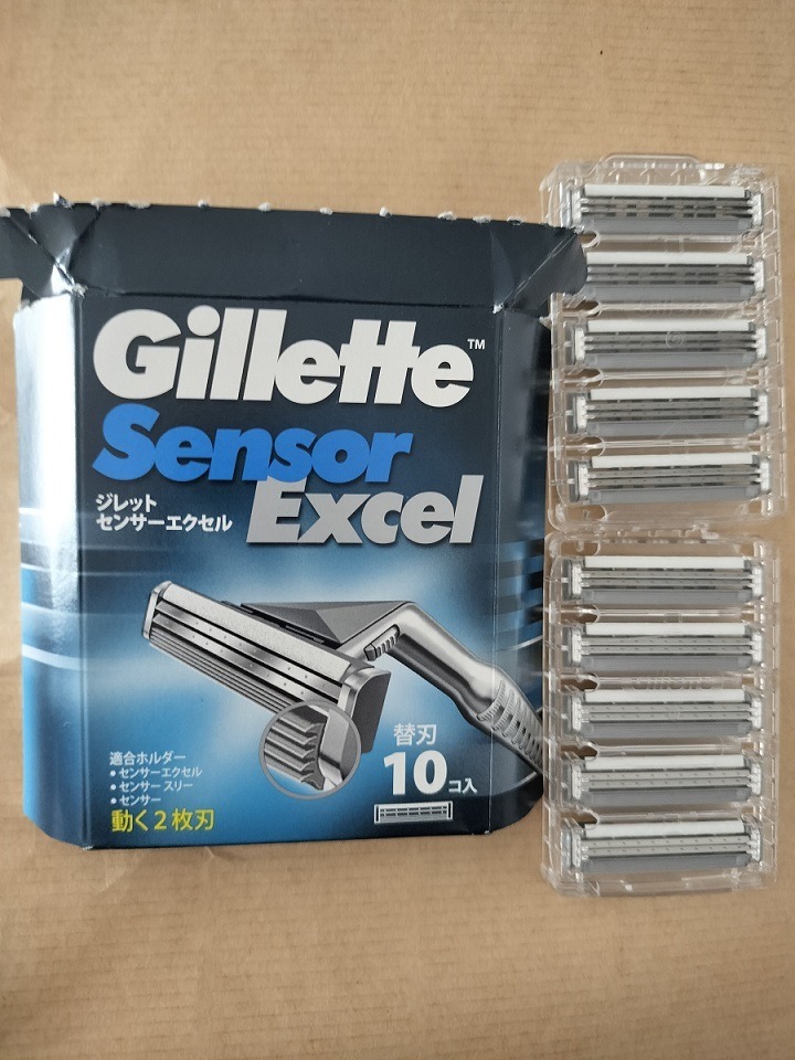 【新品・未使用】ジレットセンサー エクセル替刃 10個入り4セット送料無料 ジレット】センサーエクセル専用替刃 替刃10個入 | メンズコスメ