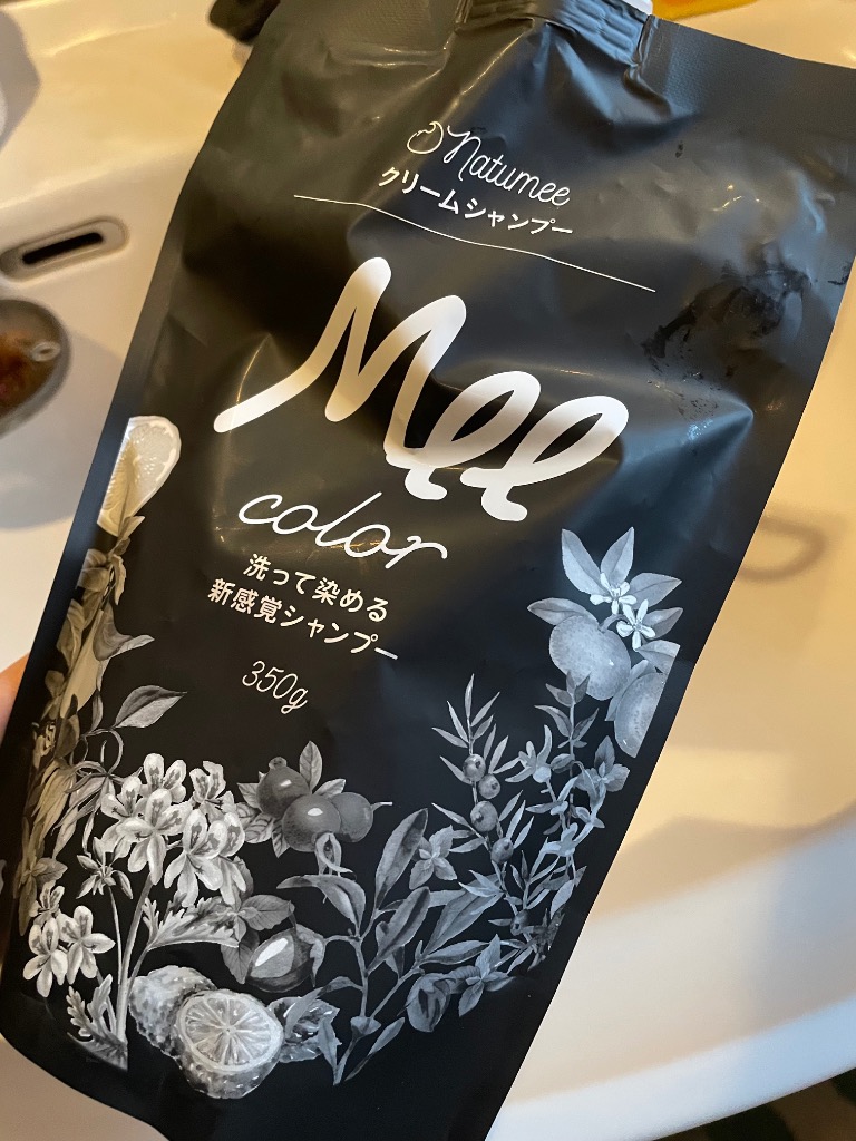 Natumee 白髪染めシャンプー mee ミーカラー color ダークブラウン