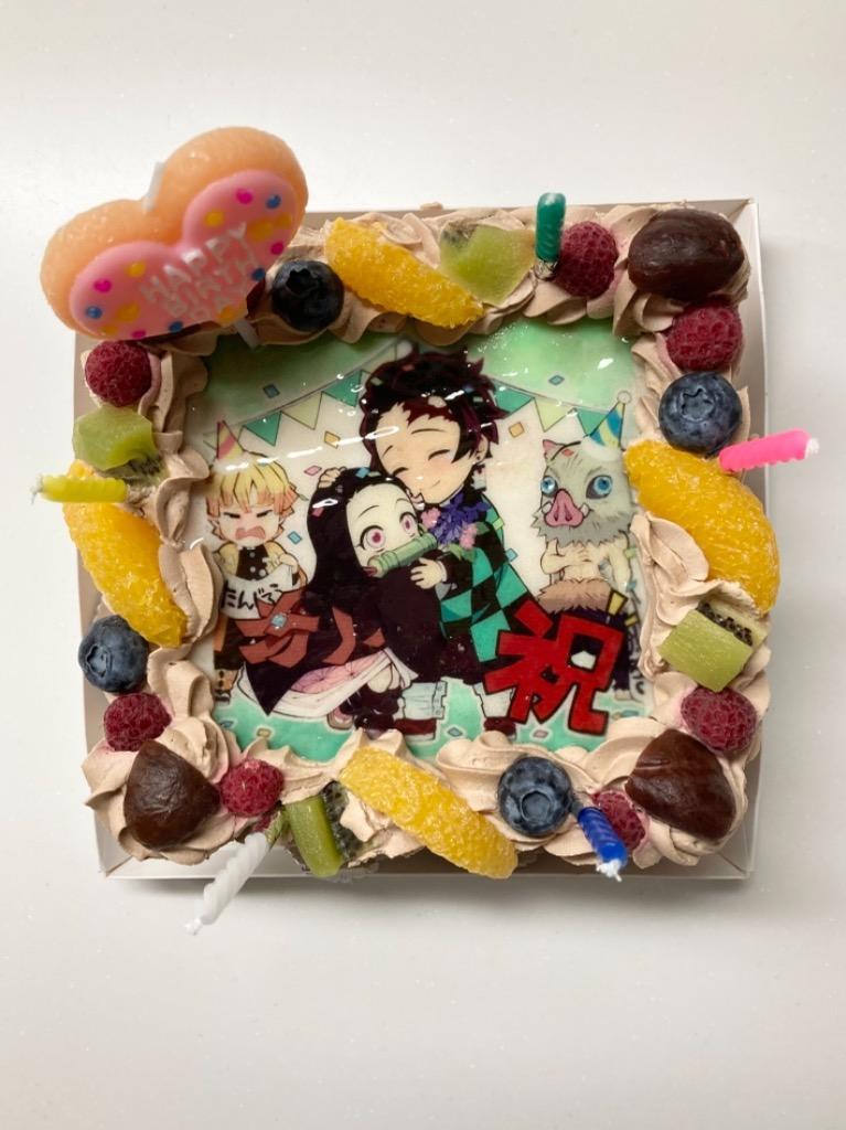 写真ケーキ 四角 生チョコ 6号 冷凍 到着後は冷蔵庫で3 4時間保管解凍 キャラクターケーキ 誕生日ケーキ あすつく 土日祝出荷ok 18 18cm Sale 85 Off
