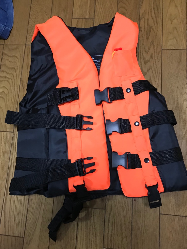 ライフジャケット 大人用 ジュニア 3色 5サイズ シュノーケル 災害