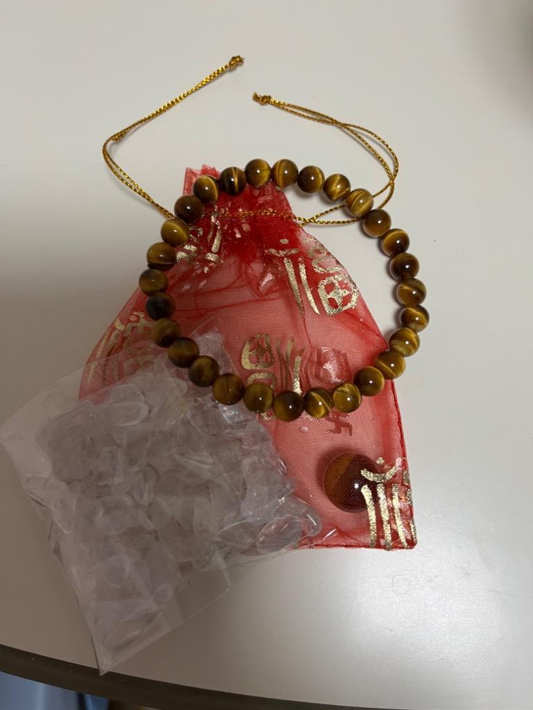開運 タイガーアイ 石 虎目石 ブレスレット 丸玉 水晶さざれ石 開運 タイガーアイ 石 虎目石 ブレスレット 丸玉 水晶さざれ石