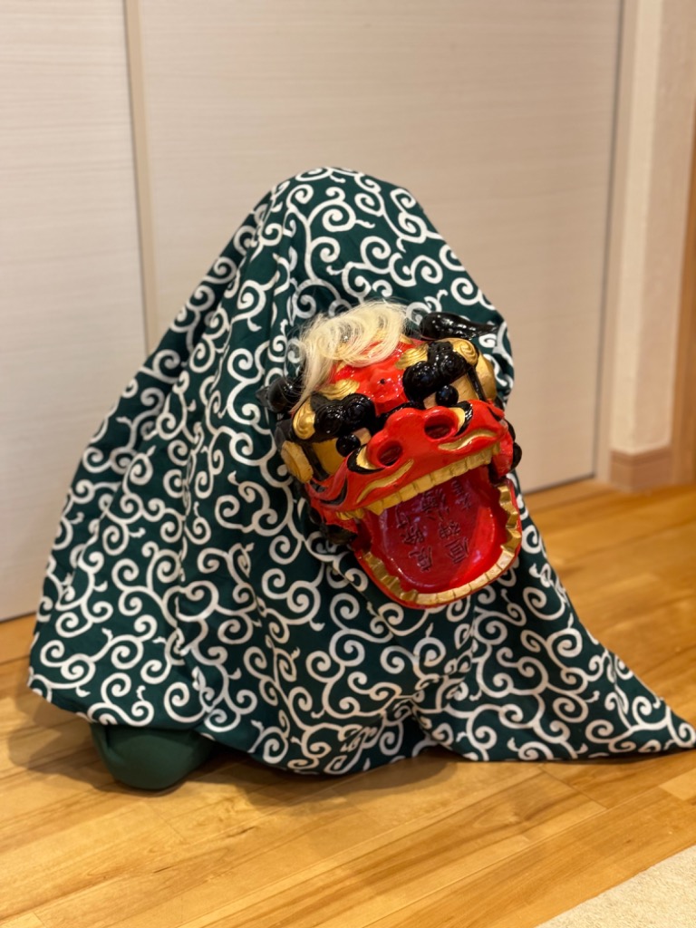 特大口開　獅子頭 獅子舞 頭 製作 販売 昼神小獅子