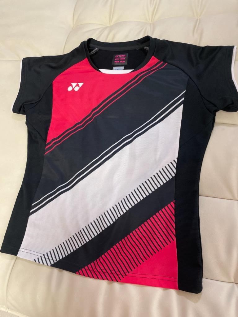美品　YONEX バドミントン　レディースL ゲームシャツ　NTT東日本 YONEX ヨネックス バドミントンウェア レディース ゲームシャツ