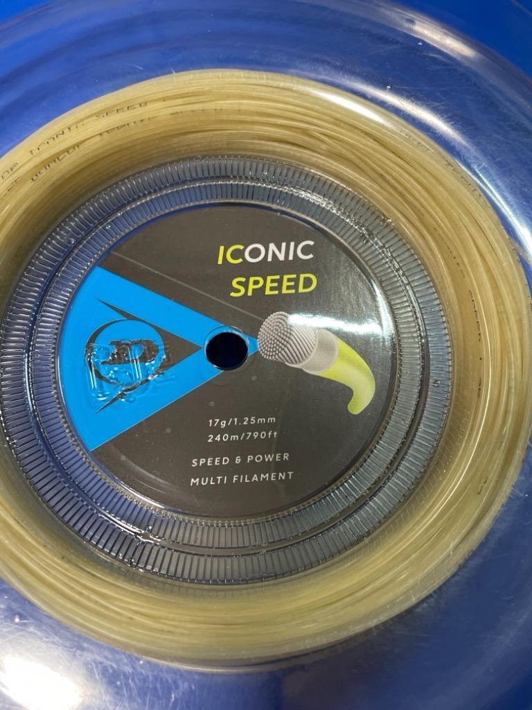 逆輸入 ダンロップ DUNLOP テニスガット ロール アイコニック・スピード（Iconic Speed） 130 ナチュラル  DST32021（130n） 通販