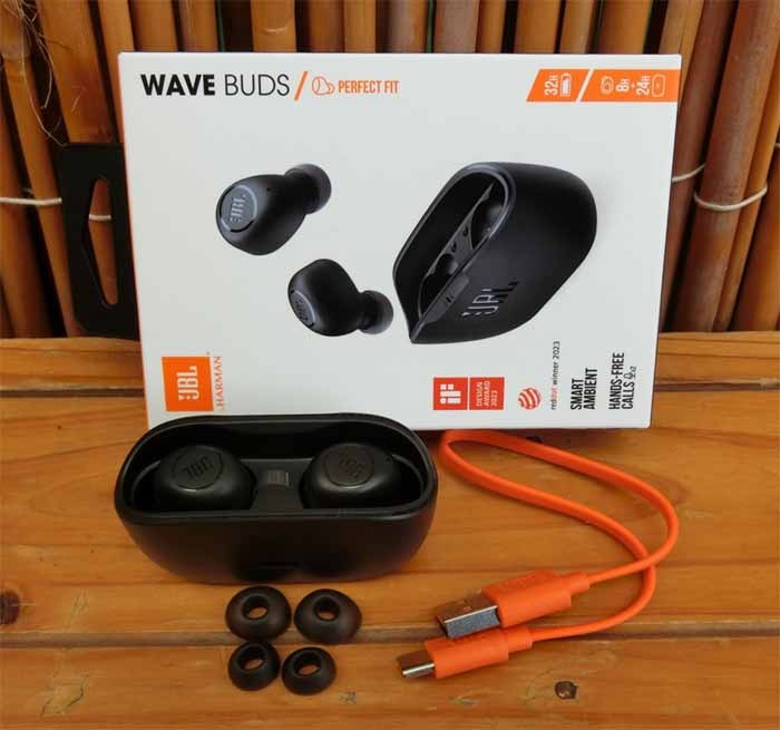 JBL 完全ワイヤレスイヤホン JBL WAVE BUDS BLK JBLWBUDSBLK