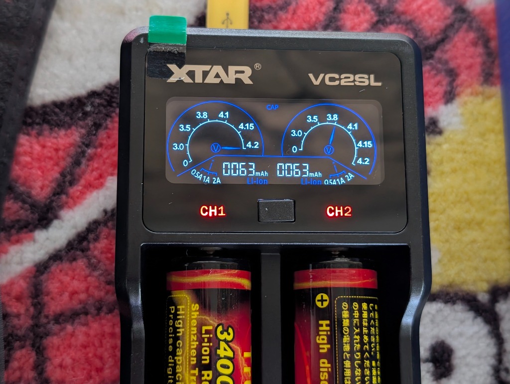 XTAR（エクスター） 正規代理店 VC2SL リチウムイオン電池 充電器