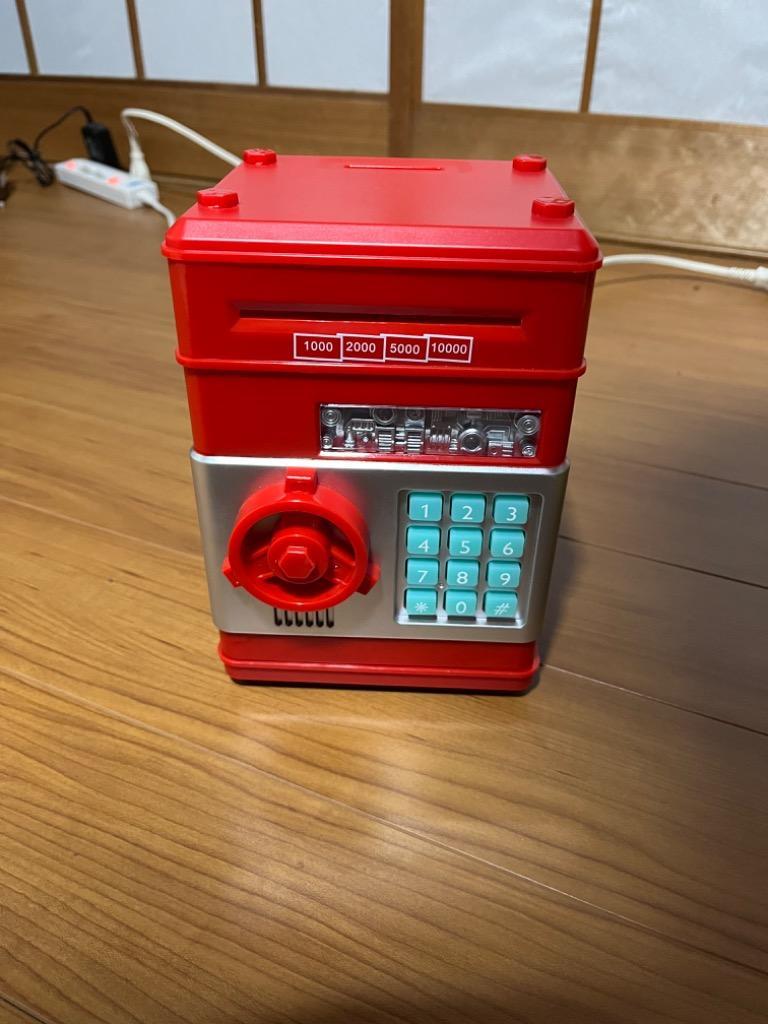 貯金箱 お札 紙幣 小銭 硬貨 コイン ATM 大容量 ダイヤルロック 暗証番号 パスワード 音あり 音が鳴る カラフル 自動吸い込み 金庫  :9738:インポート直販Ks問屋 通販 