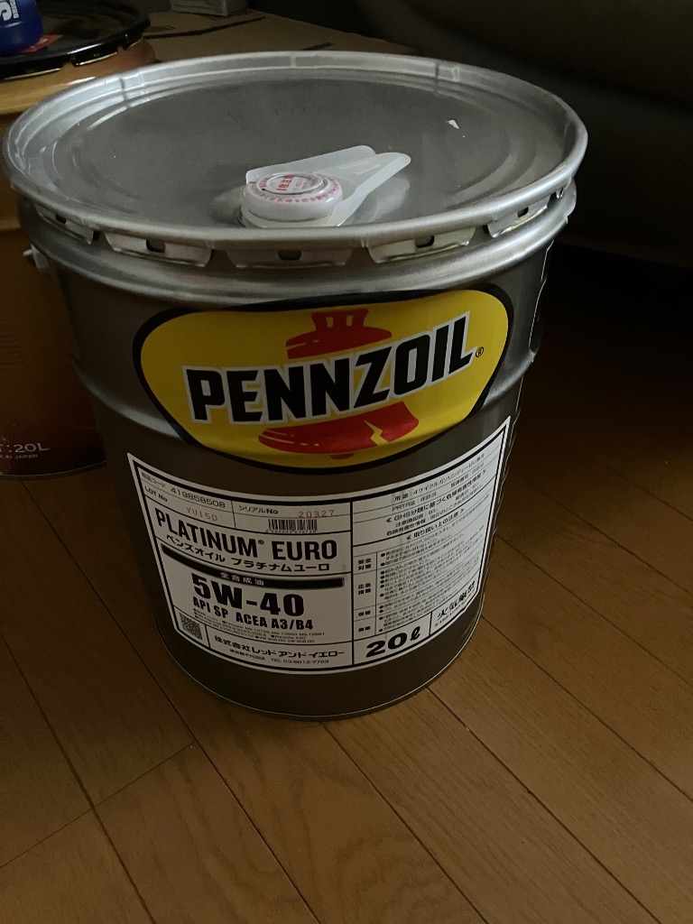 ペンズオイル プラチナムユーロ SP 5W-40 全合成油 20L ペンゾ