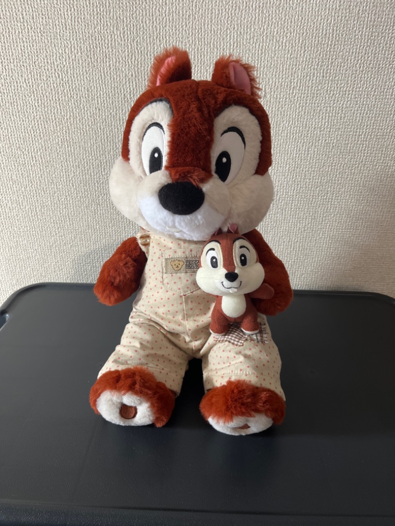 ぬいぐるみ服 サロペット 30cm ダッフィーSSサイズ ベージュ