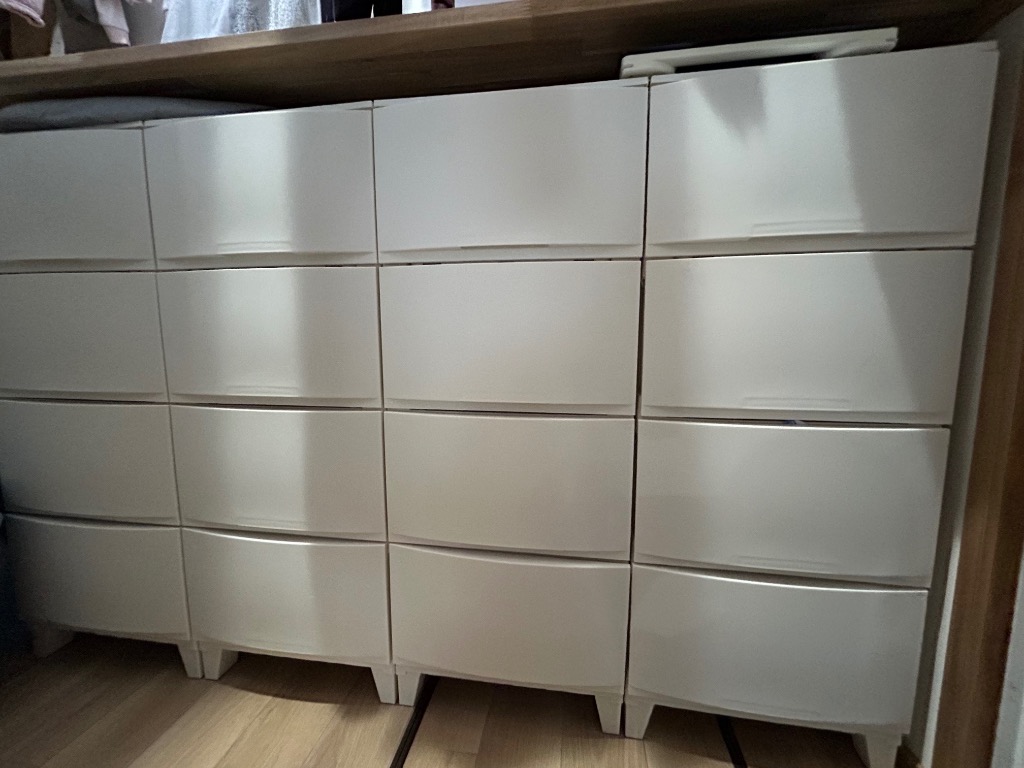 チェスト サンカ リビングチェスト ルームスシェード 4段 RSD-S344 WH