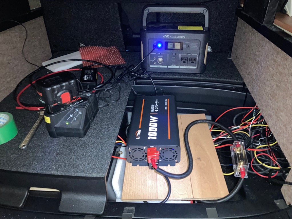 インバーターバッテリー接続ケーブルネツタフHKIV14Sq赤黒各5ｍR14-6圧着！17g6g@60@80 お買い得，品質保証 インバーターバッテリー接続ケーブルネツタフ