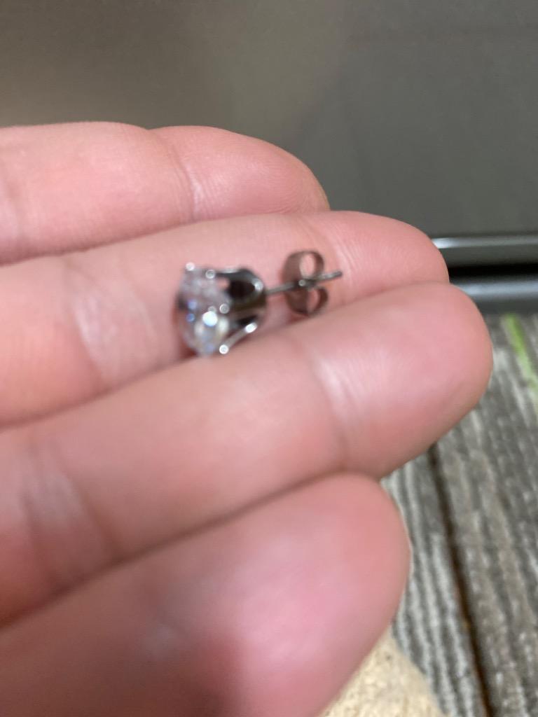 6点セット 一粒ピアス メンズ キラキラ CZダイヤピアス 18G 6点セット 一粒ピアス メンズ キラキラ CZダイヤピアス 18G