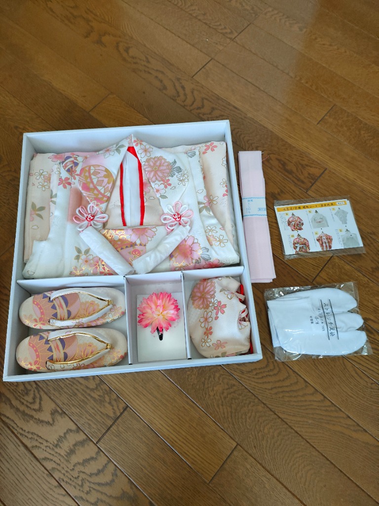 KYOETSU 七五三 着物 3歳 女の子 【全て揃った豪華9点フルセット