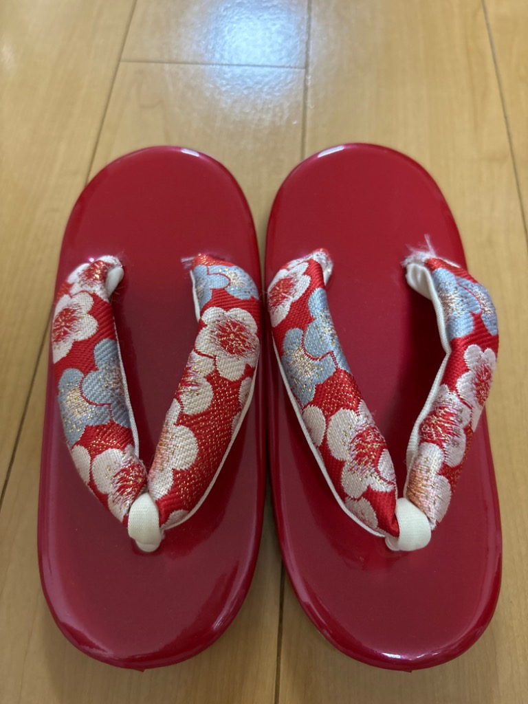 草履 七五三 753 3歳 5歳 7歳 エナメル 西陣 金襴 花 菊 ドット