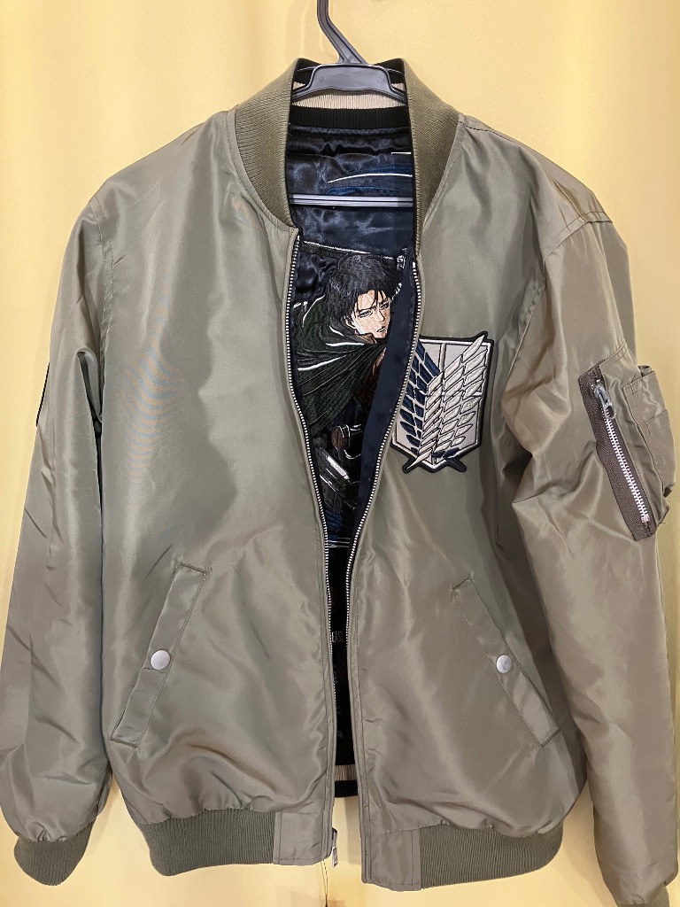 進撃の巨人 リヴァイ MA_1 ジャケット attack on titan 進撃の巨人 Attack on Titan 調査兵団 リヴァイ・アッカーマン
