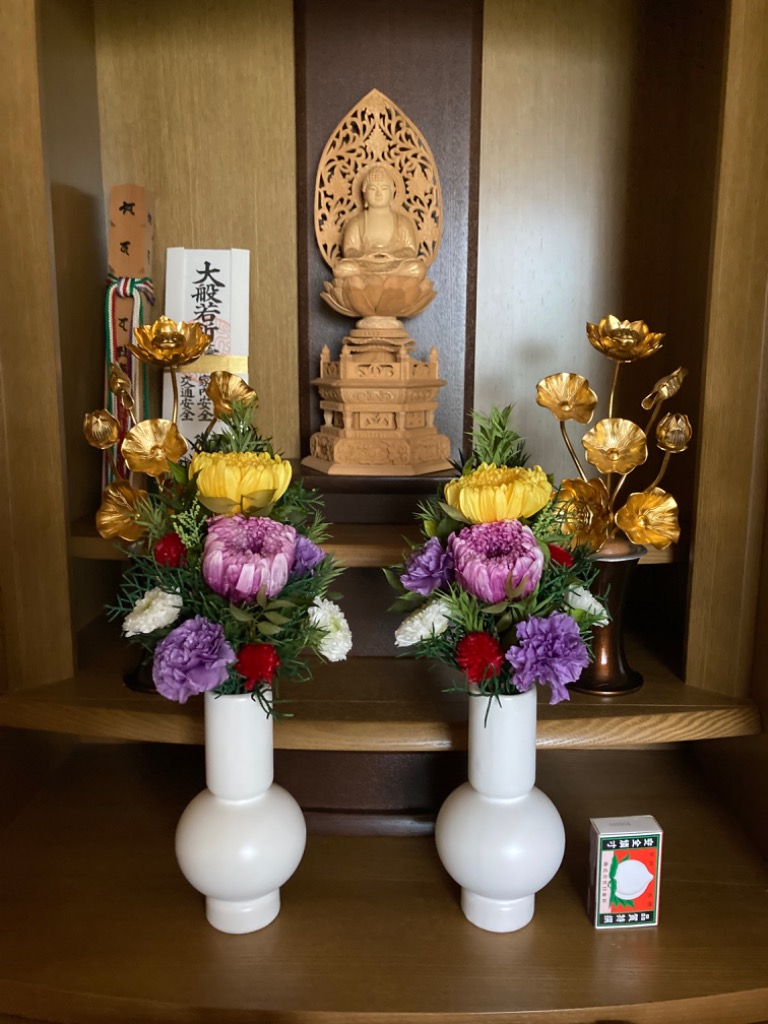 仏花　プリザーブドフラワー　一対　(花器なし) 楽天市場】プリザーブドフラワー 仏花 一対可 お供え 花器なし