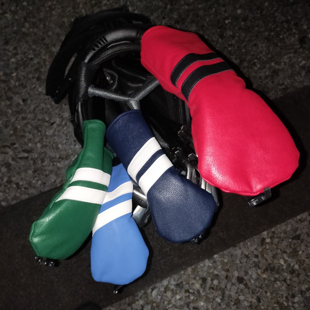 ゴルフ ヘッドカバー 単品 無地 ウッドカバー ウッド 用 FW 防水