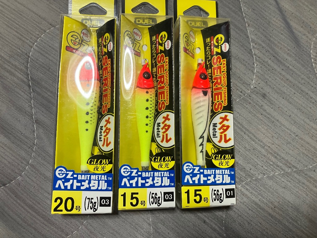 デュエルなどイカメタル引退フルセット本数142＋α DUEL イージーベイトメタル No.12 KVRA ケイムラリアルアジ 15号