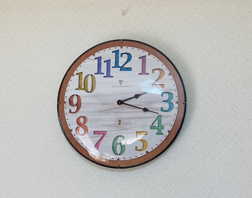 1年保証 壁掛け時計 掛け時計 電波時計 壁掛け 電波 時計 木目調 型 