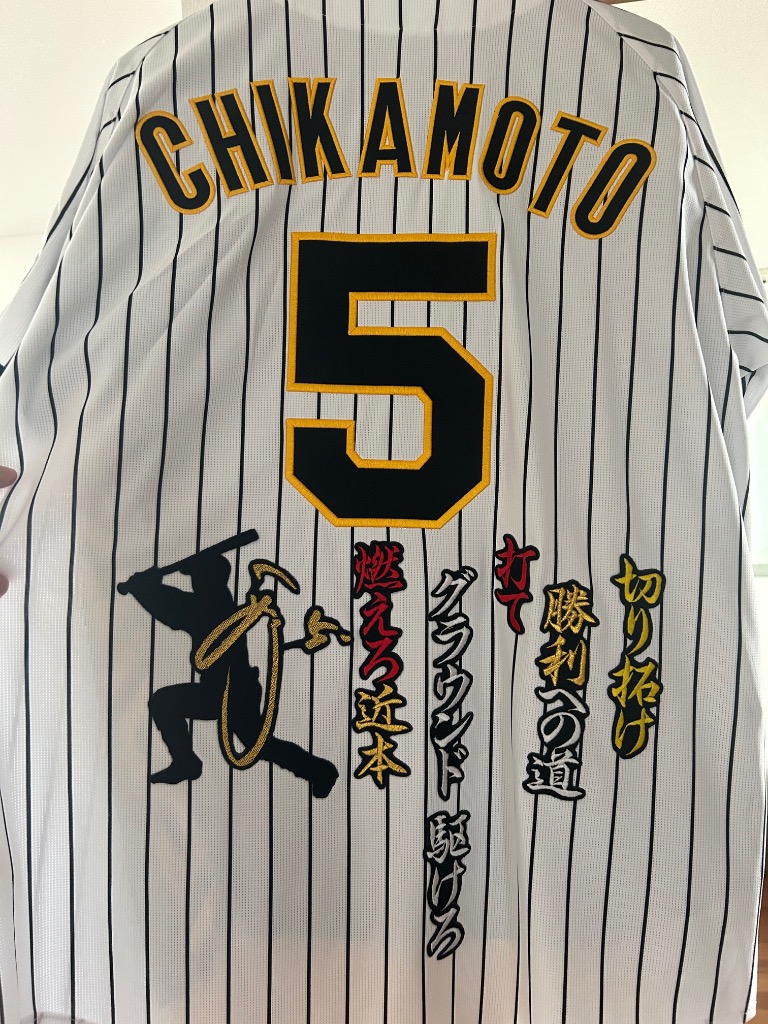 阪神タイガース 刺繍ワッペン 2点Cセット】【黒】選べる選手