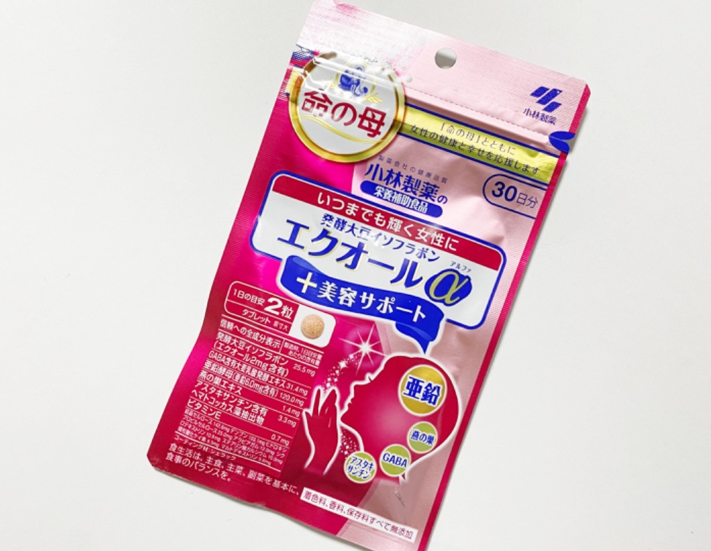 小林製薬　エクオールα＋美容サポート　３０日分　６袋❢ 発酵大豆イソフラボン エクオールα +美容サポート 約30日分