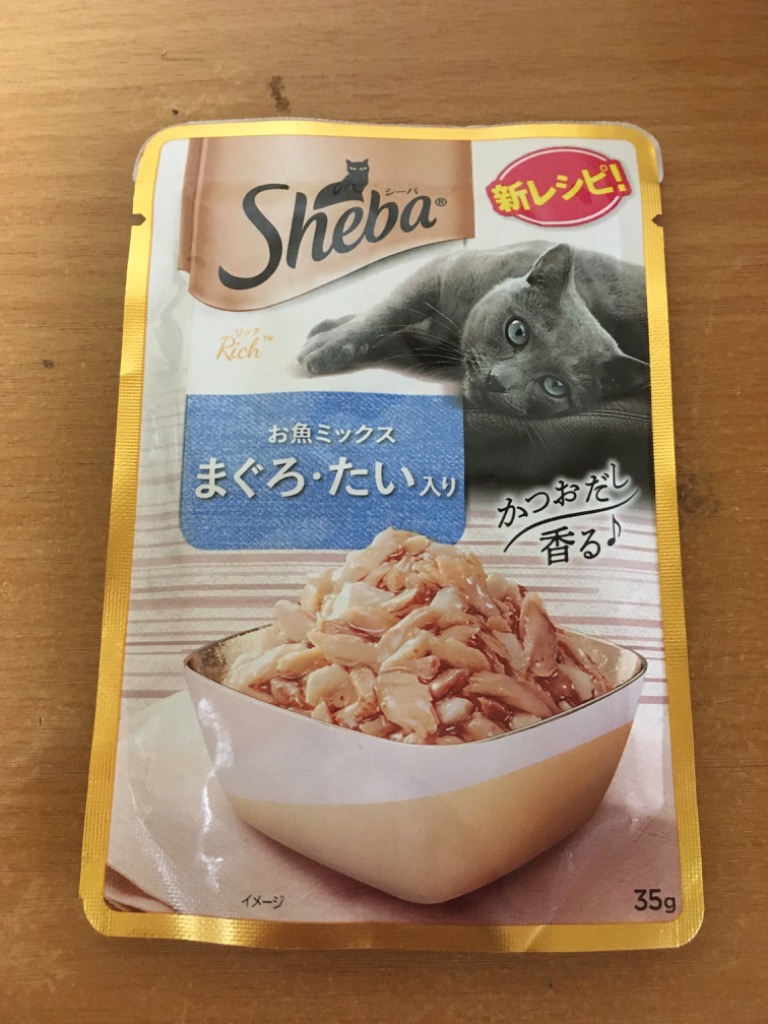 マース　シーバ　リッチ　ごちそうフレーク　贅沢お魚ミックス　まぐろ・たい入り　35g