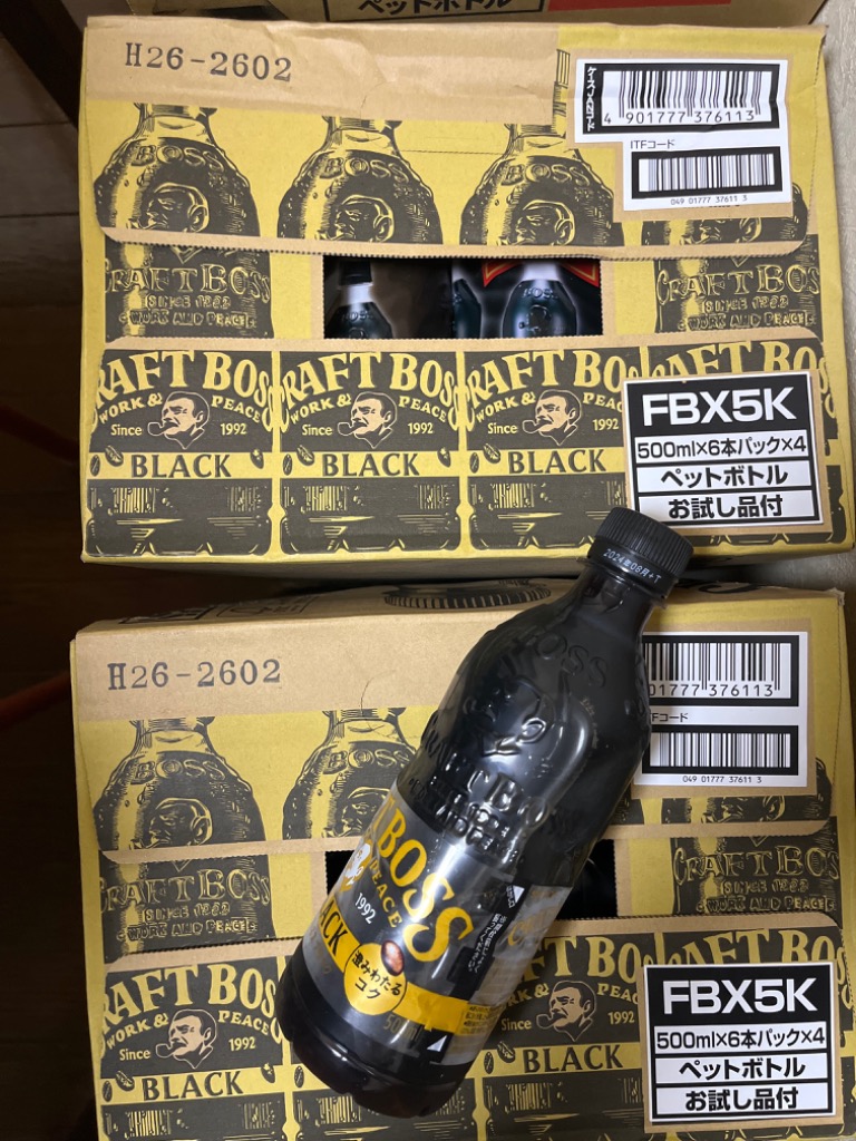 クラフトボス ブラック 500ml 20本+4本おまけ入箱 サントリー