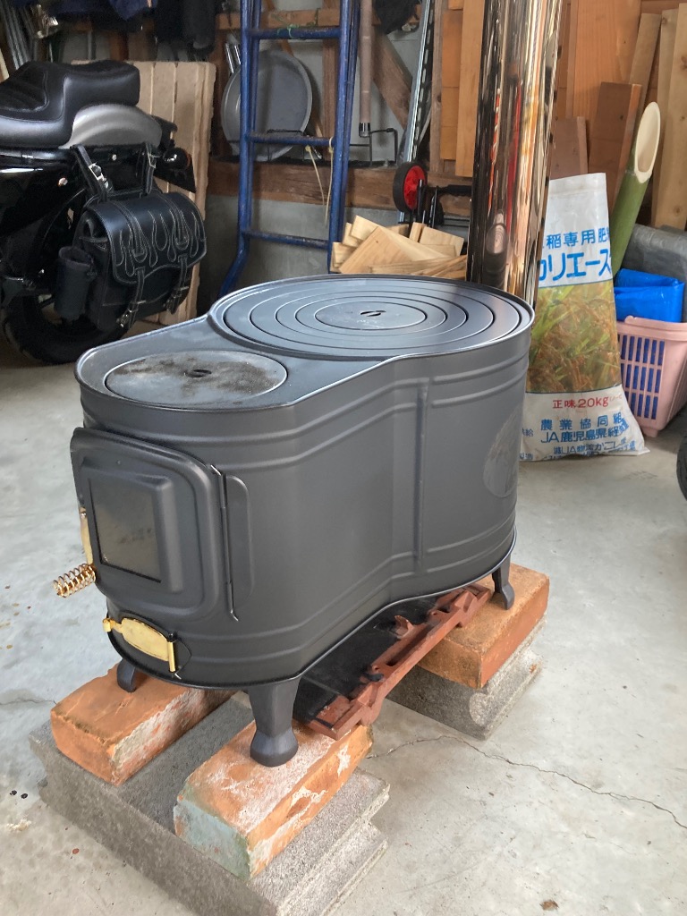 ホンマ製作所 薪ストーブ ステンレス黒耐熱 窓付 時計型 ASW-60B