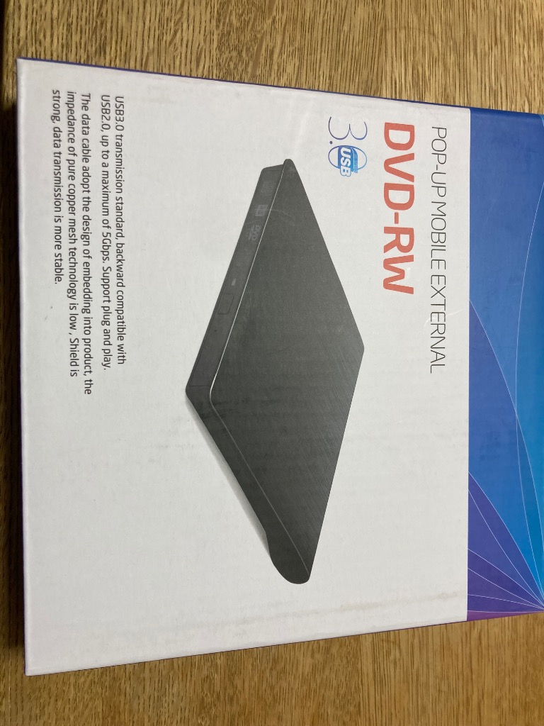 DVDドライブ 外付け USB3.0 CDドライブ ポータブルドライブ CD