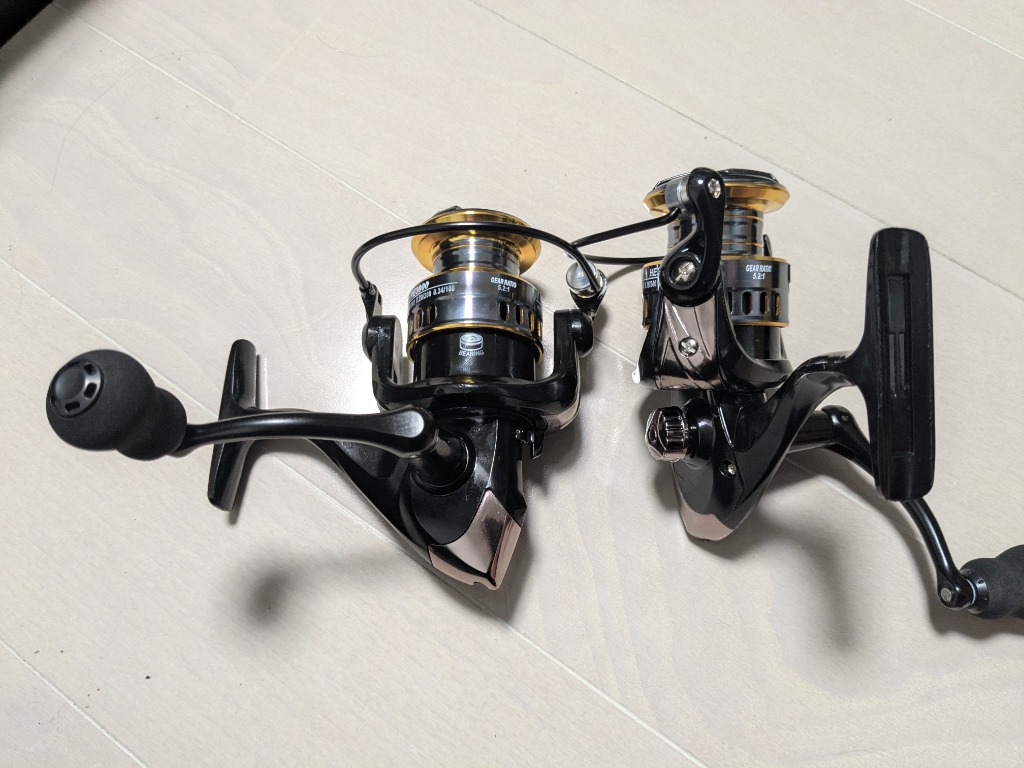2個セット スピニングリール 軽量 3000番 耐久性 釣り リール